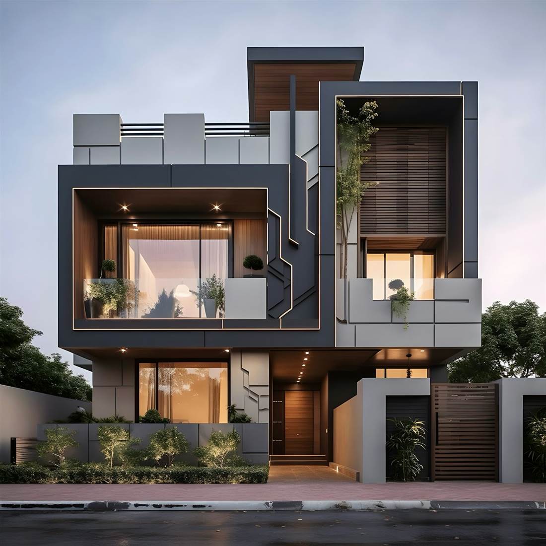 Casa moderna com piscina